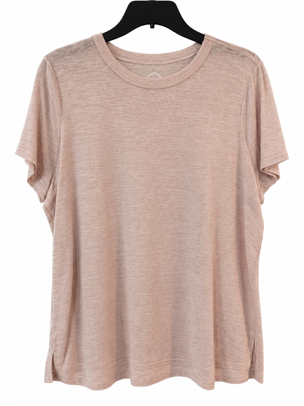 Maurices 24/7 Heathered Blush Short Sleeve Tee